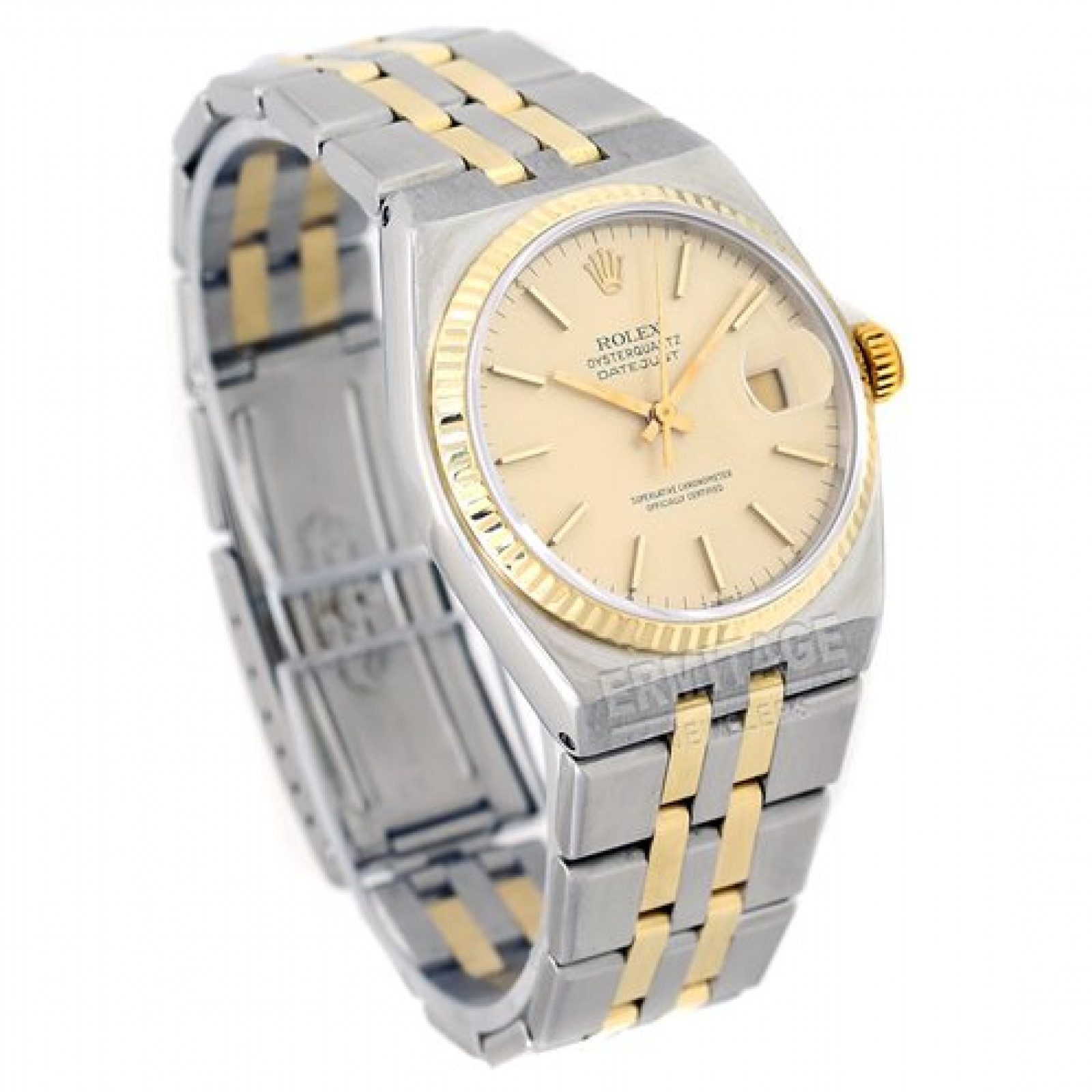 Pre-Owned Rolex Oysterquartz 17013 Gold & Steel